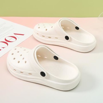 洞洞鞋女款夏季外穿防滑厚底拖鞋踩屎感情侶休閑兩穿包頭沙灘涼拖