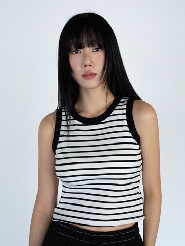 BAISIC STRIPE BRA TOP (2COLOR)