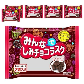 NIKKOH 日幸製菓 可可風味麵包丁  6個  70g