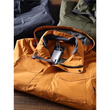 戶外機能風！立體多口袋 熱反射內里 防風防水連帽沖鋒衣夾克外套