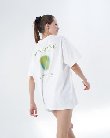 SUNSHINE 印花 Oversize Tee