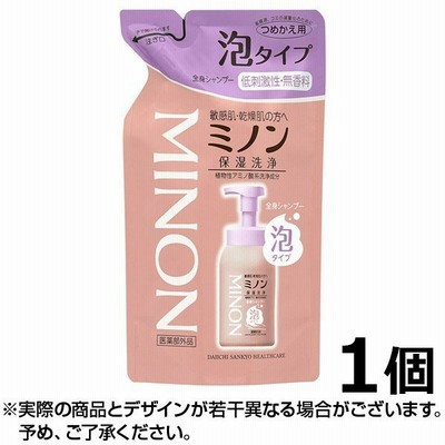 ミノン MINON 全身シャンプー泡タイプ 詰替 400ml ×1個