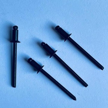 【川澤百貨】源頭黑沈頭不鏽鋼拉釘 黑色304帽 304芯平頭抽芯 鉚釘