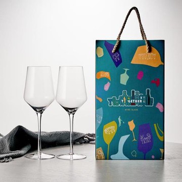 直銷紅酒杯禮盒套裝家用高檔玻璃高腳杯勃艮第杯印LOGO