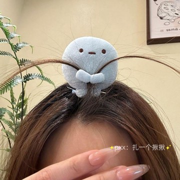 本場熱賣😊可愛髮卡角落生物四色圓子手玉粉圓藍圓黃圓玩偶送好朋友禮物公仔