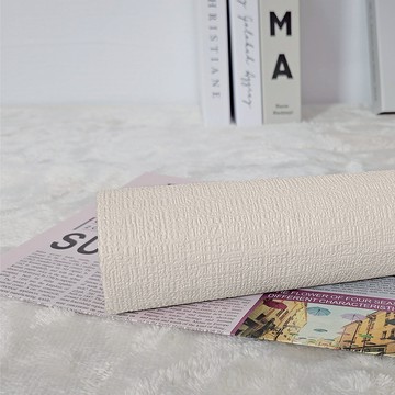 韓國抗菌防黴自黏壁貼 50x500cm 米色