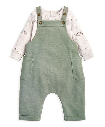 迷路森林-吊帶褲套裝18-24m