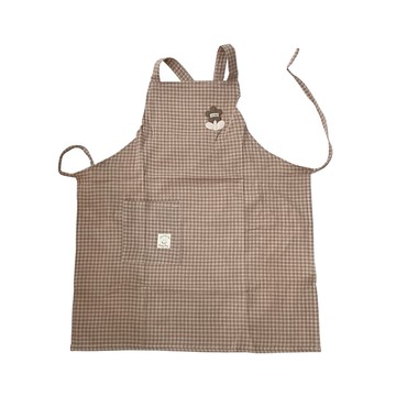 COOL ANGEL 格紋笑臉工作圍裙-多色任選