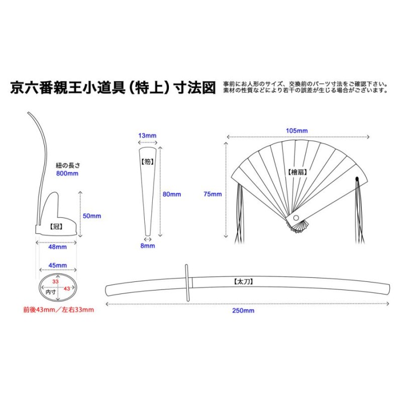 雛人形　親王小道具　NO.6