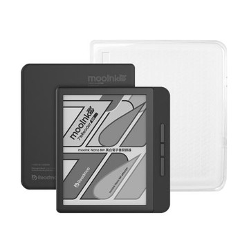 [殼套優惠組]Readmoo讀墨 mooInk Nana 7 吋 BW 黑白電子書閱讀器 (暗夜黑)+透明保護殼