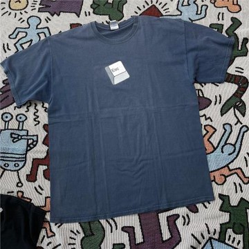 ESC印花高街潮牌短袖休閑寬松大碼美式vibe風t恤圓領百搭男女同款