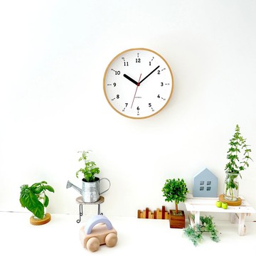 KATOMOKU plywood clock 10 自然色 (km-76NA) 掛鐘 日本製造