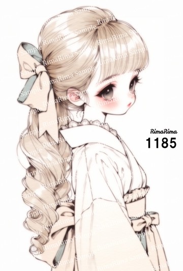 1185 原創貼紙 原創人物貼紙 貼紙 標籤 りまりま RimaRima