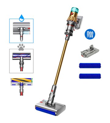 Dyson V12s Detect Slim Submarine™ Complete 乾濕全能洗地吸塵器 (雙電池組)