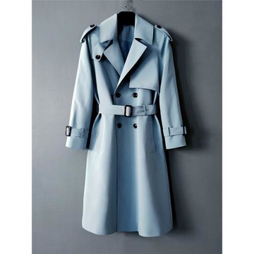 歐貨長款風衣過膝2025年新款帥氣休閑寬松加長春秋戰壕外套男1256