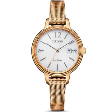 CITIZEN 星辰錶 EW2447-89A時尚女錶 / 金 31mm