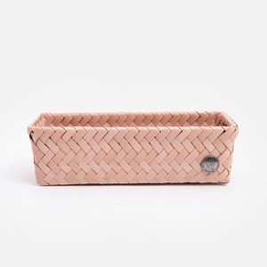 Handed By Fit編織方形分隔籃double tiny 粉