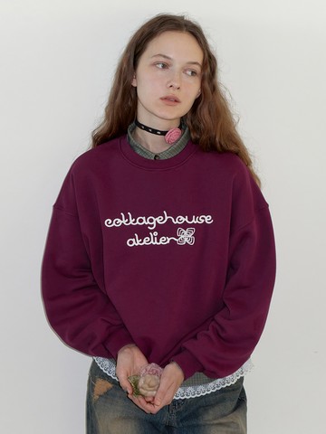 Atelier Handle Embroidery Sweatshirt