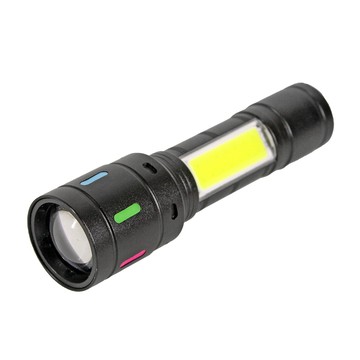 手電筒 暗夜瑩光 20W LED 多功能手電筒(充電式/聚焦遠射500米/四段調光/電量顯示)
