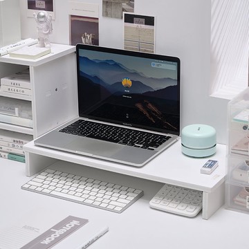 整理盒 層架 置物架 收納架 抽屜櫃 收納盒 書架 臺式電腦增高架辦公桌面多層置物架顯示器擡高架寢室桌上墊高架子 XZU