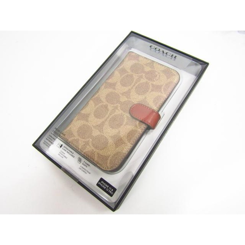 未使用 COACH コーチ Folio Case for 2020 iPhone 6.1inch Signature C