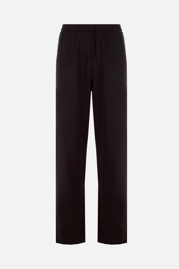 Y-3 organic jersey joggers with logo patch Man