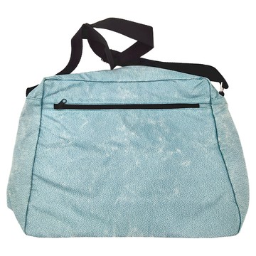 DIY手作繪圖文創包 可拆袋蓋歪腰郵筒邊線  大(37.5 x 12 x 30cm)  珍珠藍