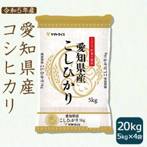 コシヒカリ お米 米 20kg (5kg×4袋) 白米 令和5年産 愛知県産 ※北海道・沖縄は送料900円