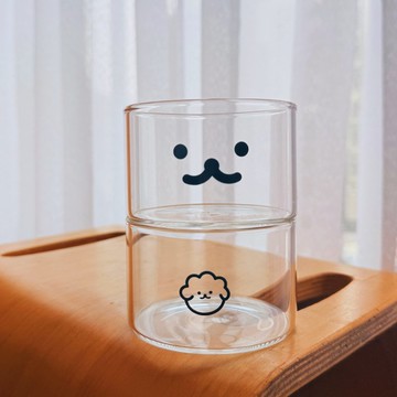 【24H出貨】水果 狗狗玻璃碗 一組二入