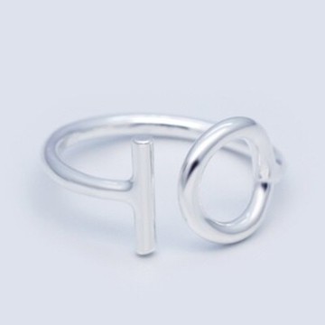 925純銀戒指開口戒-韓版簡約圖型設計情人節生日禮物女飾品73dt718【獨家進口】【米蘭精品】