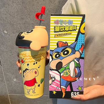 蠟筆小新聯名保溫杯2025新款高顏值冰霸杯大容量夏季水杯生日禮物