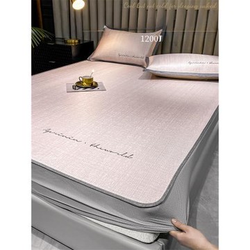 高端冰絲涼席床笠款夏季空調席三件套可水洗夏天家用軟席子可機洗