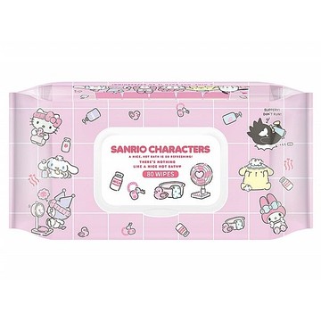 三麗鷗 Sanrio 純水濕紙巾(澡堂款)80張【小三美日】DS011740 日用