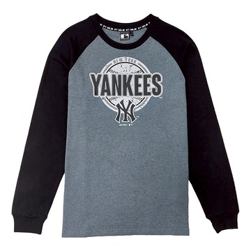 MLB-印花拉克蘭袖T恤-洋基隊