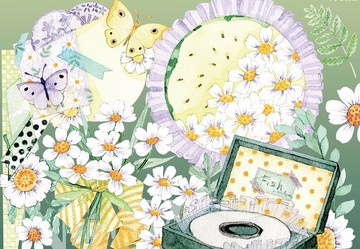 夏日雛菊 PET 紙膠帶 水晶