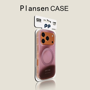 iphone17promax簡約暈染潑墨紫棕磁吸蘋果16新款15高級感14pro女款13手機殼15promax防摔保護套