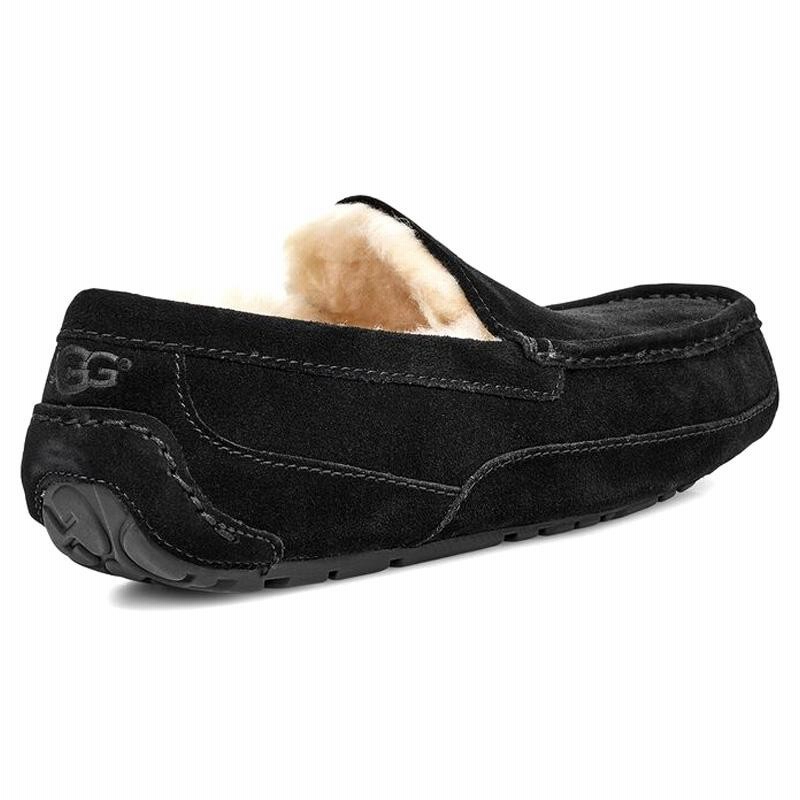 ★ 極美品！★ UGG ASCOT アスコット モカシン men ブラック アグ 楽天市場】アグ アスコット UGG モカシンシューズ メンズ 黒