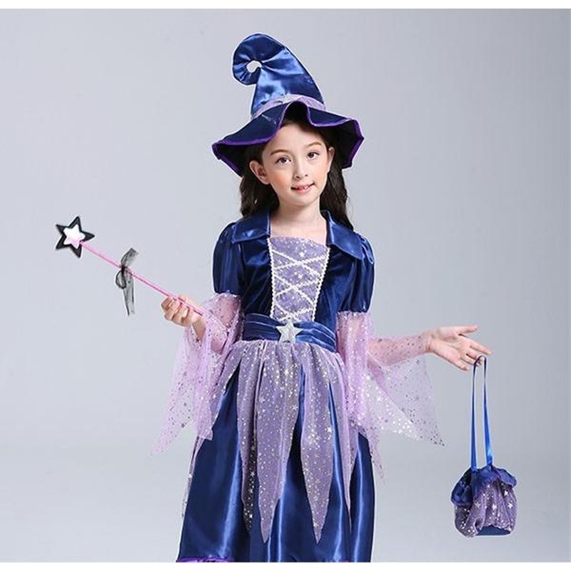 コスプレ 衣装 キッズ 子供服 ハロウィン 魔女 ウィッチ 女の子