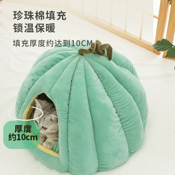 貓窩狗窩冬季保暖封閉式 超萌可愛貓咪窩耐臟睡眠睡墊網紅寵物窩貓窩 狗窩 保暖寵物屋 寵物深度睡眠 寵物窩溫暖過冬厚實保暖