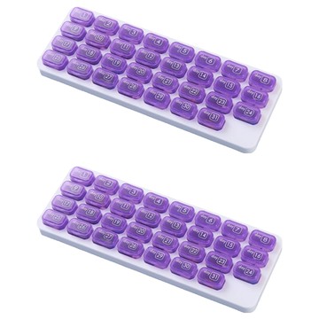 SSDream 31格旅行便攜整月份拆卸式藥盒  2個