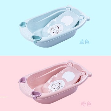 嬰兒洗澡盆浴盆新生男女寶寶可坐可躺通用大號加厚小孩兒童沐浴桶「新品全館8折」