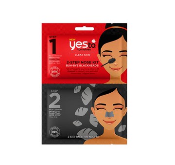 Yes To Inc Yes to Tomatoes Charcoal 2-Step Mask for Nose 2 Masks