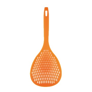 SALUS 佐藤金屬 家庭廚師 網狀漏勺  S ( 315 x 100mm )  橘色  1支
