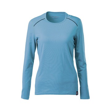 【Wildland 荒野】輕能量纖維親膚保暖衣 女 莫蘭迪藍 W2671-141