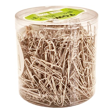 TOWO 東文 銀色三角迴紋針 28mm  500個  1組