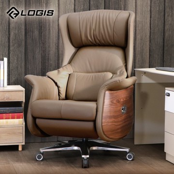 LOGIS 尊爵御璽頭層真皮電動董事長椅 電腦椅 主管椅 視聽椅 總裁椅【A1656】