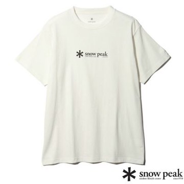 【Snow Peak JP】男女 中性 100%有機棉針織短袖T恤.上衣/TS-25SU401 白