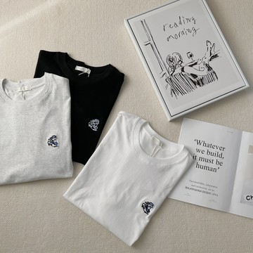 【MasCool】 MC刺繡滑板狗短袖 短袖 短T 短袖TEE 短踢 素踢 落肩 T恤 T-SHIRT 寬鬆