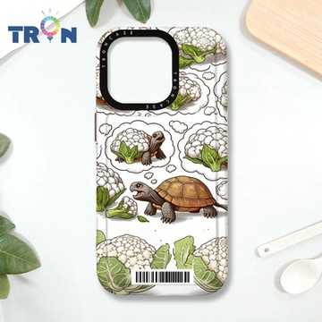 TRON IPHONE 16 PRO 烏龜與花椰菜系列 防摔 MAGSAFE 磁吸 太空載具殼 透黑 手機殼