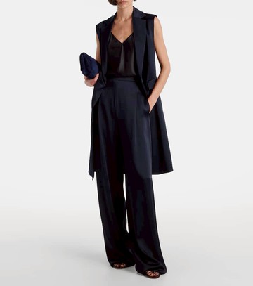 Max Mara Dritto crêpe satin wide-leg pants